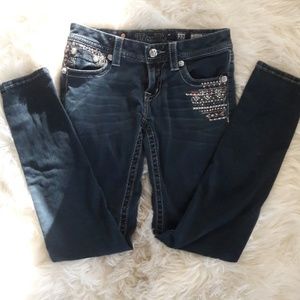 Miss Me Aztec Signature Skinny Jeans Size 27